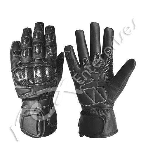 Large Basics Motorbike Powersports Racing Gloves Gray 